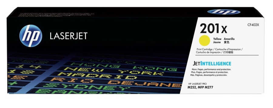 HP CF402X (201X) Yellow Original Toner High Capacity - M252dw / M277dw (Damaged Box)