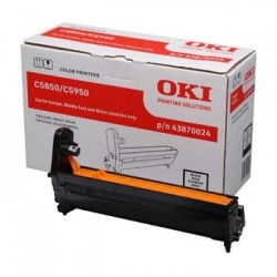 OKI 43870024 Black Original Drum Unit - C5850 / C5950