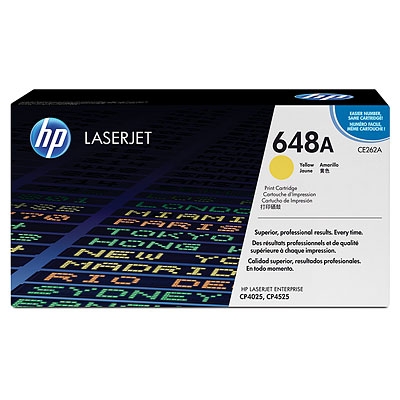 HP CE262A (648A) Yellow Original Toner - CP4525dn / CP4525n (Damaged Box)