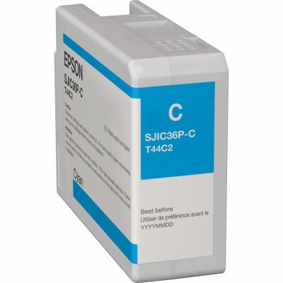 Epson SJIC36P-C (C13T44C240) Mavi Orjinal Kartuş -